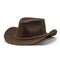Brown Outback Hat Shapeable into Leather Cowboy Hat Durable Leather Hats for Men | Western hat | Western Hats for Men and Women