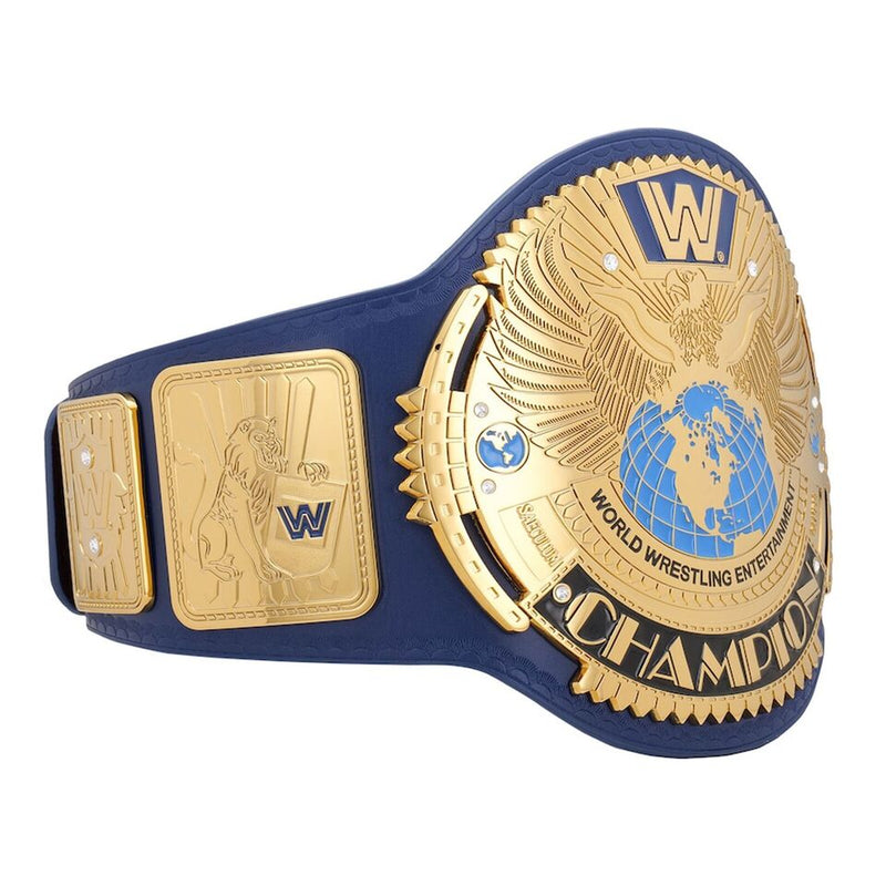 Blue WWE Big Eagle 2mm Championship Replica Title Belt World Heavy Weightlifting