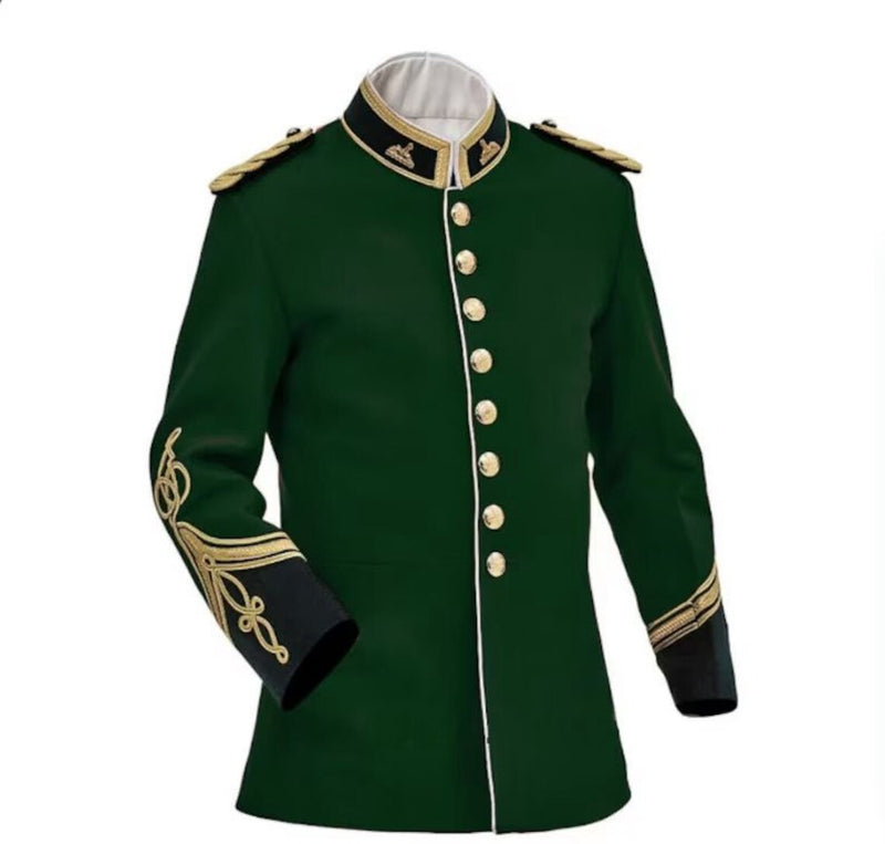 1879 British Army Officer Anglo Zulu War Jacket - Handmade Green Vintage Officers Tunic Circa Jacket For Men and Women - Cosplay Jacket