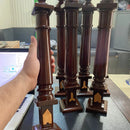 Handmade Masonic Wood Columns Senior Warden and Junior Warden emblems sold as Pair, Masonic